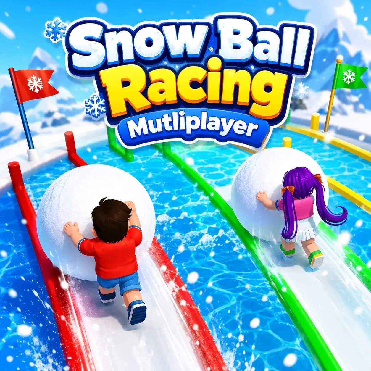 Build Snow Ball Racing Multiplayer